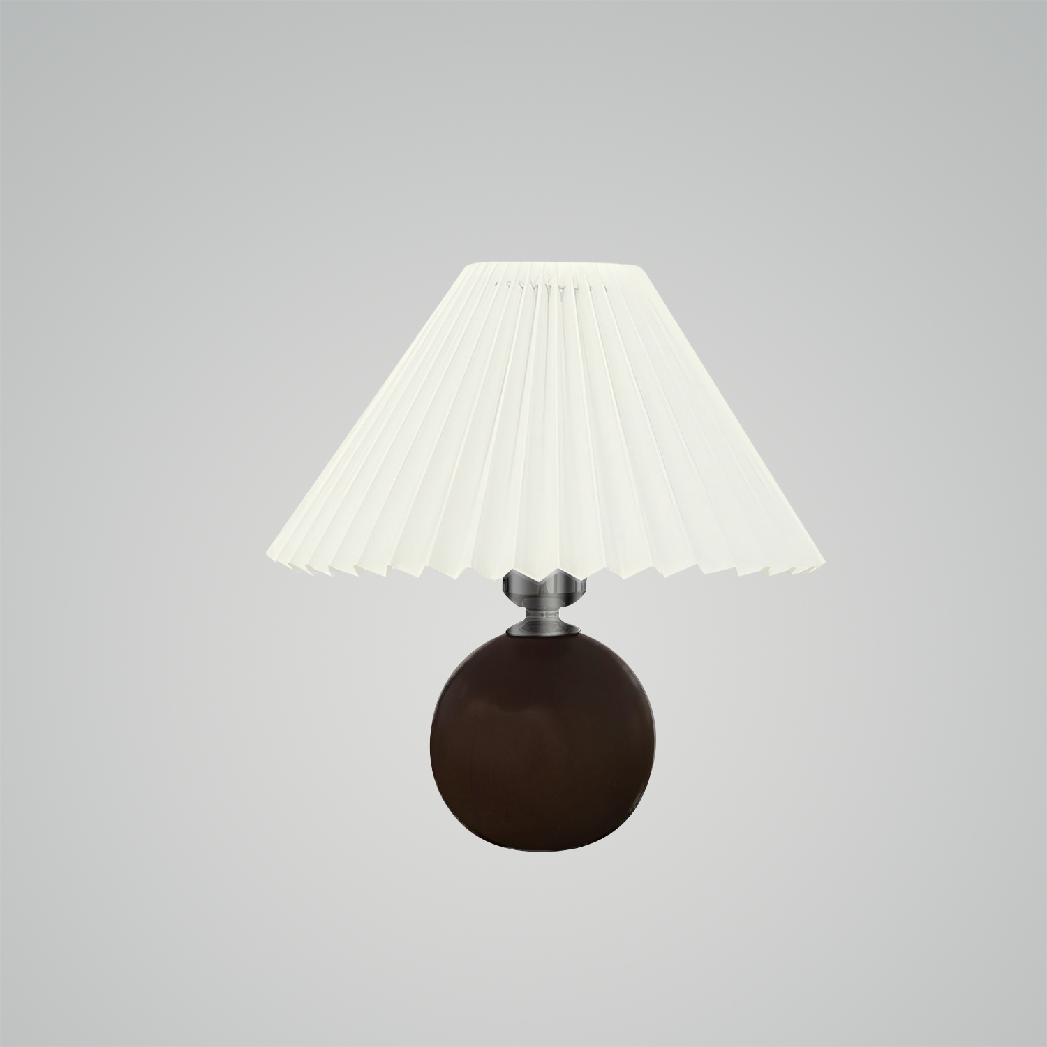 Wooden Pleated Table Lamp