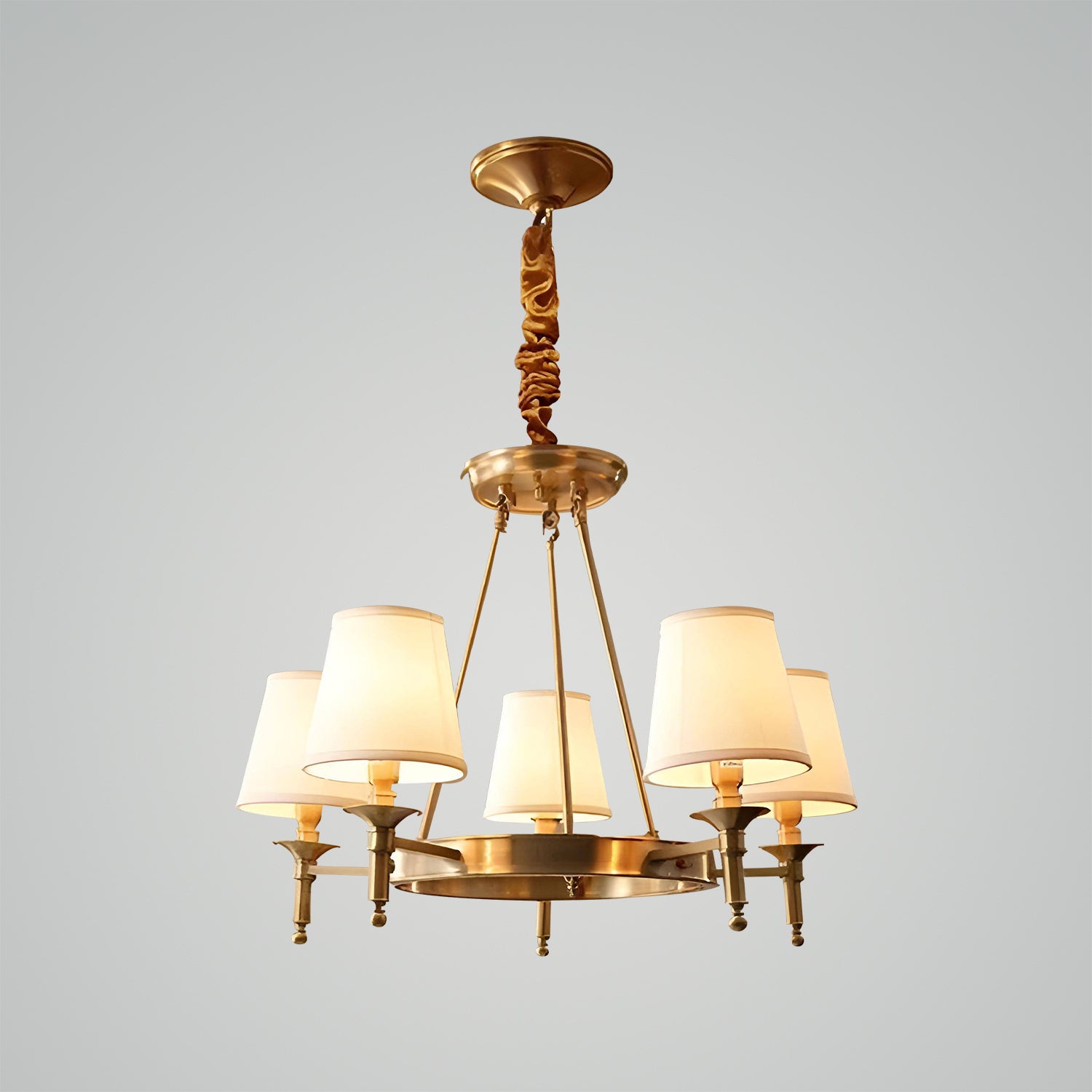 Antique Brass Chandelier