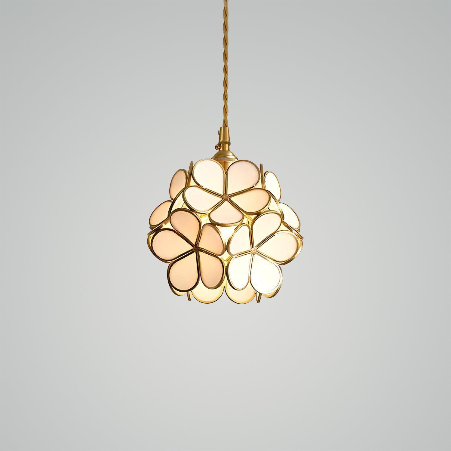 Glass Petal Pendant Light