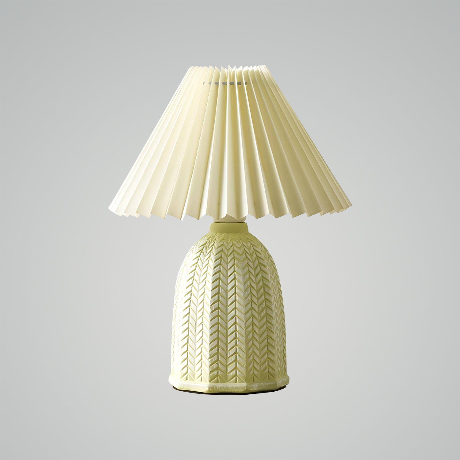 Vintage Pleated Table Lamp