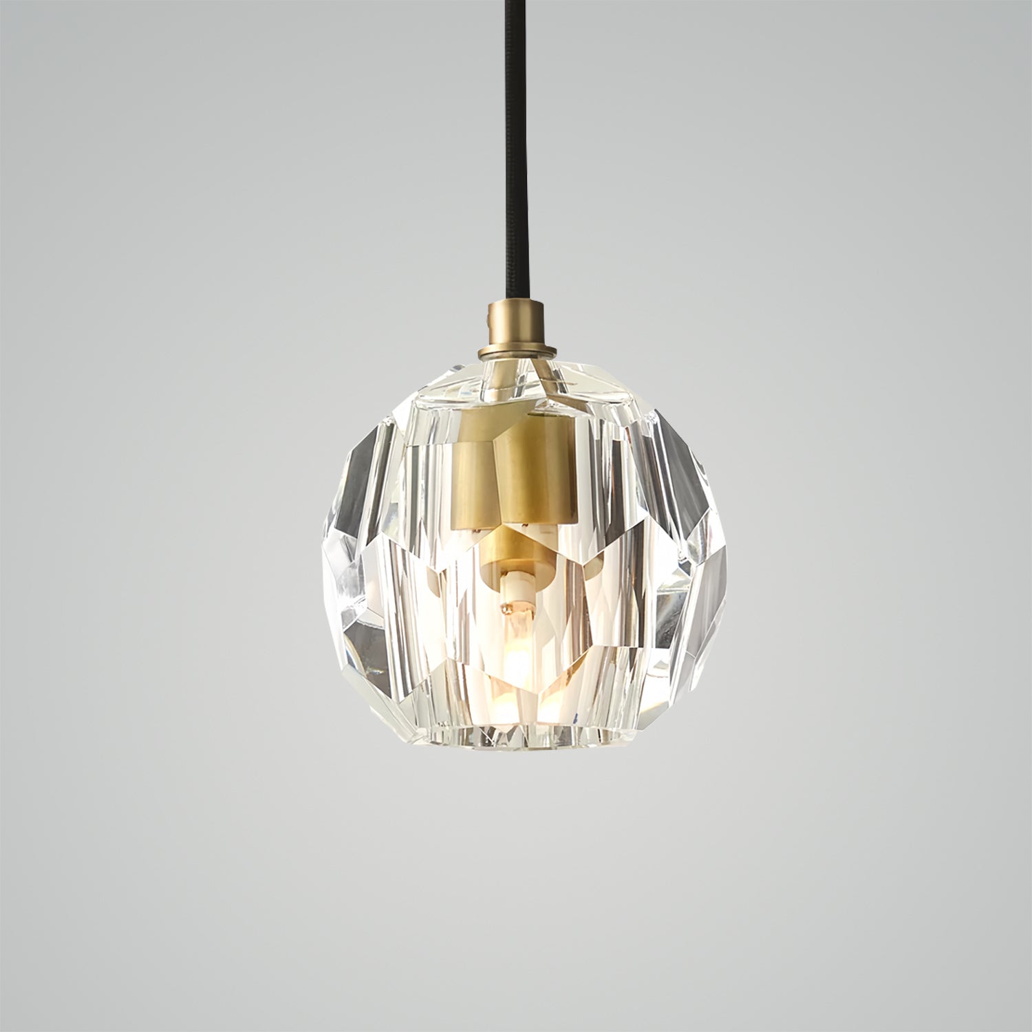 Boule De Cristal Clear Glass Cord Pendant Light
