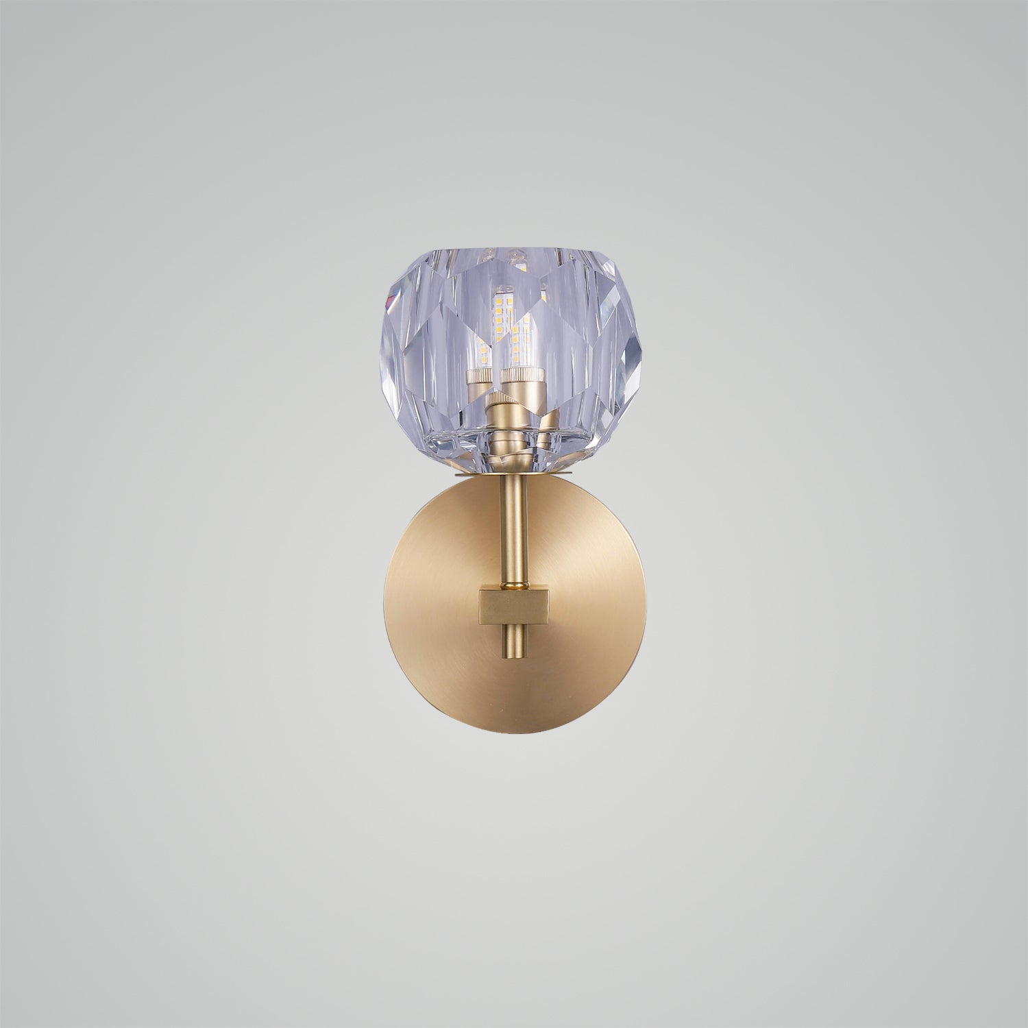 Boule De Cristal Clear Glass Sconce