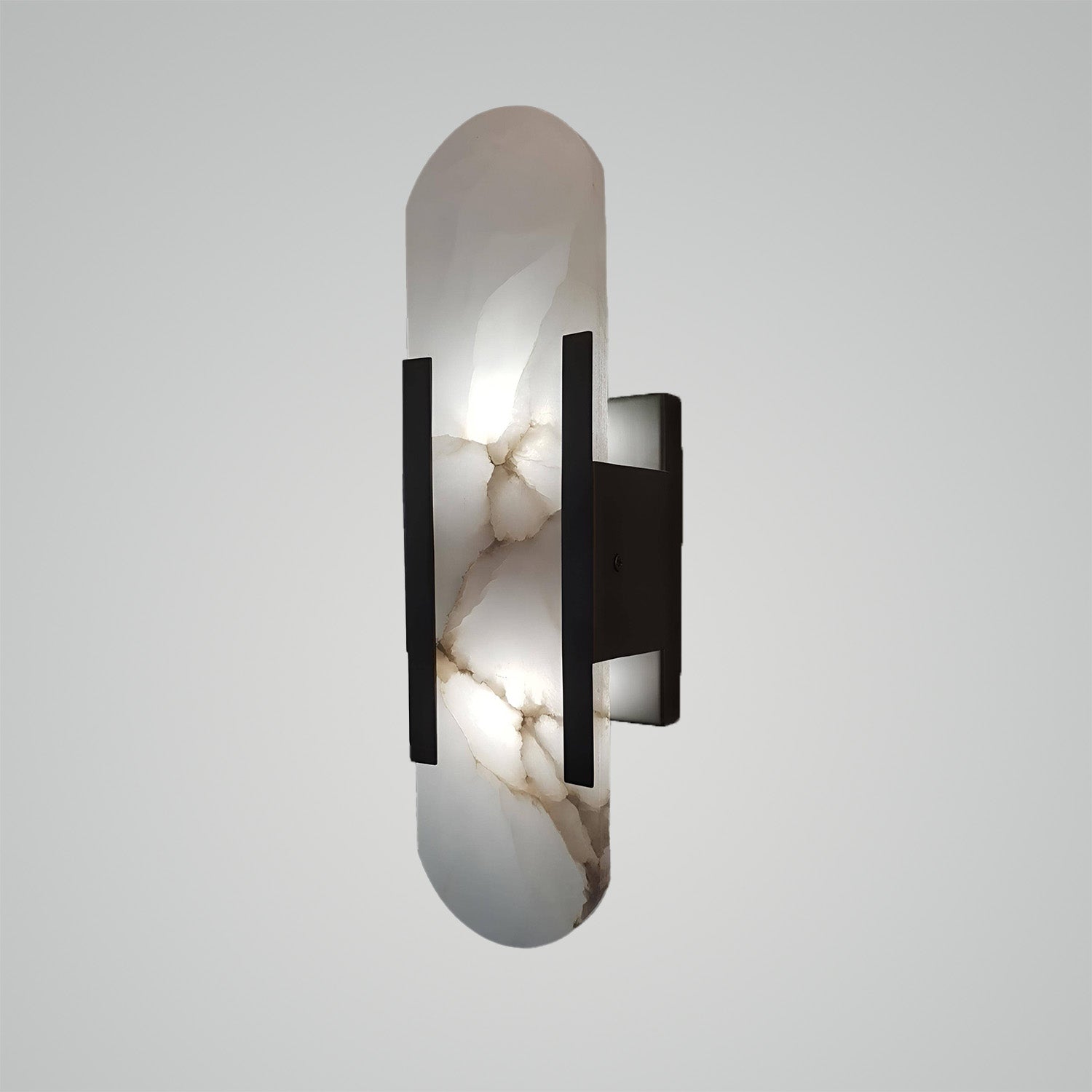Melange Elongated Alabaster Wall Sconce