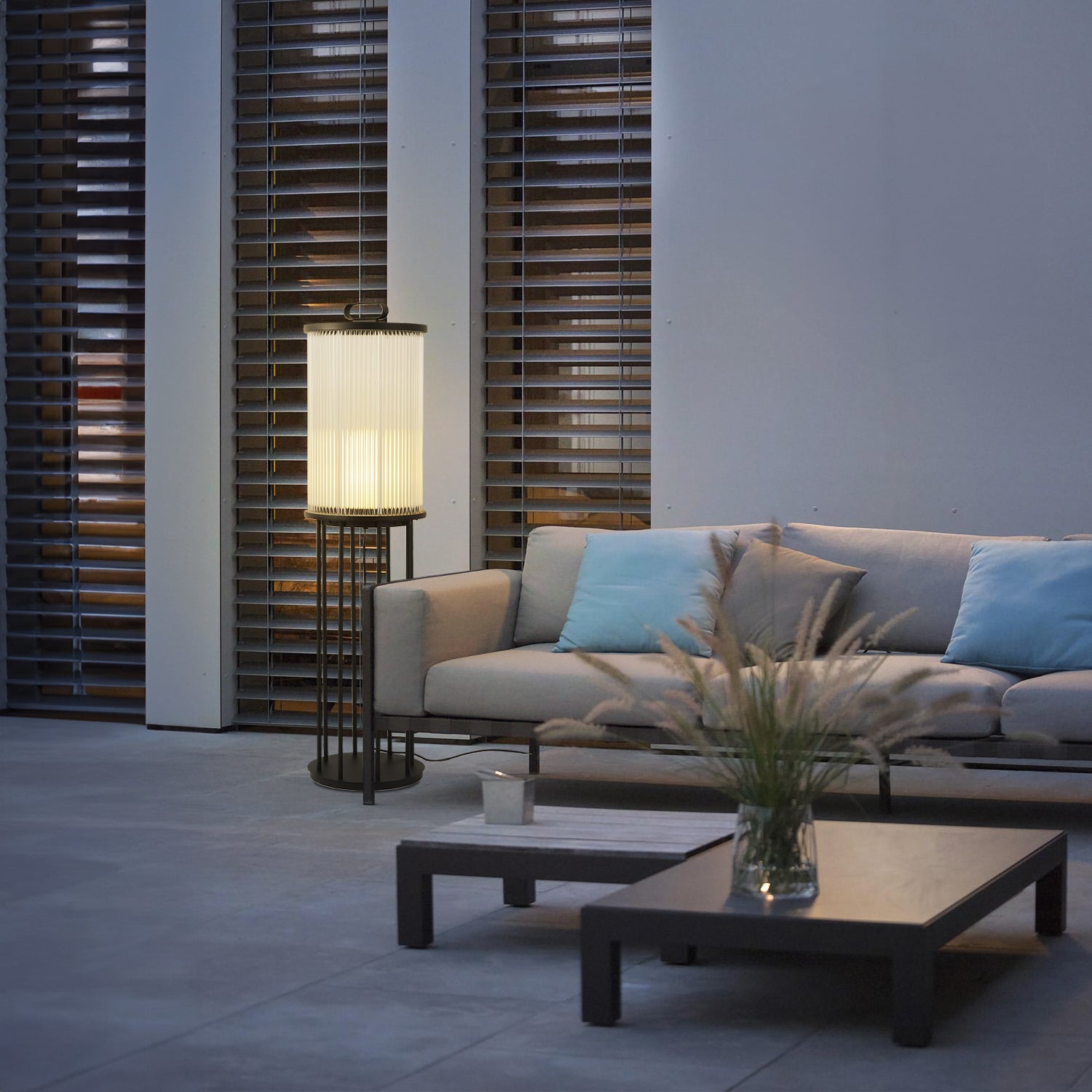 Glass Cage Garden Solar Outdoor Floor Light