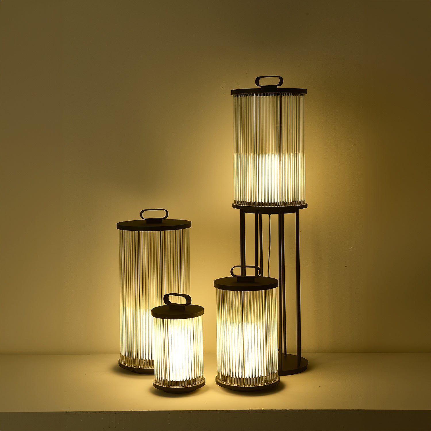 Glass Cage Garden Solar Outdoor Table Light