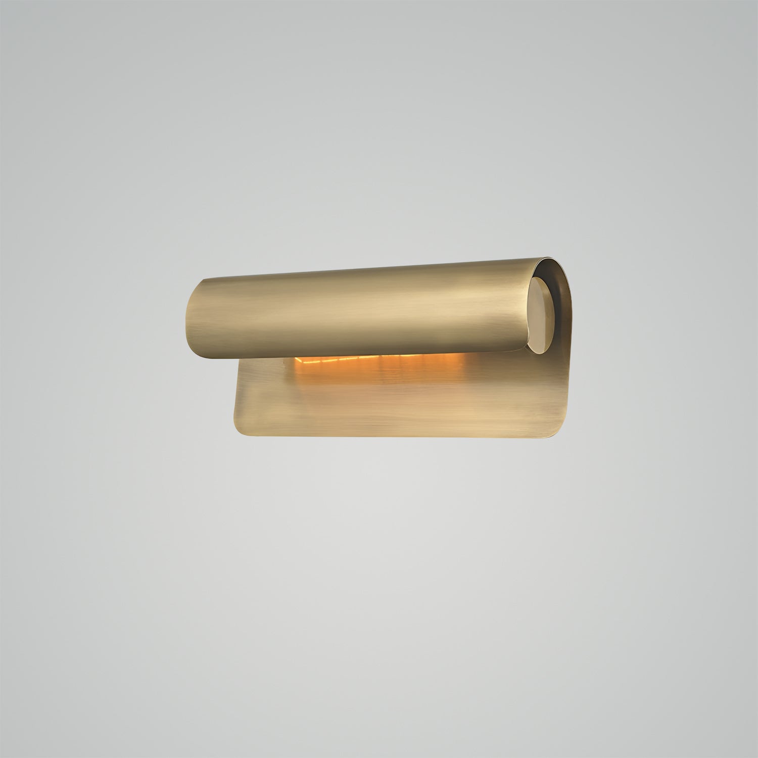 Hudson Valley Wide Aged Brass Wall Sconce