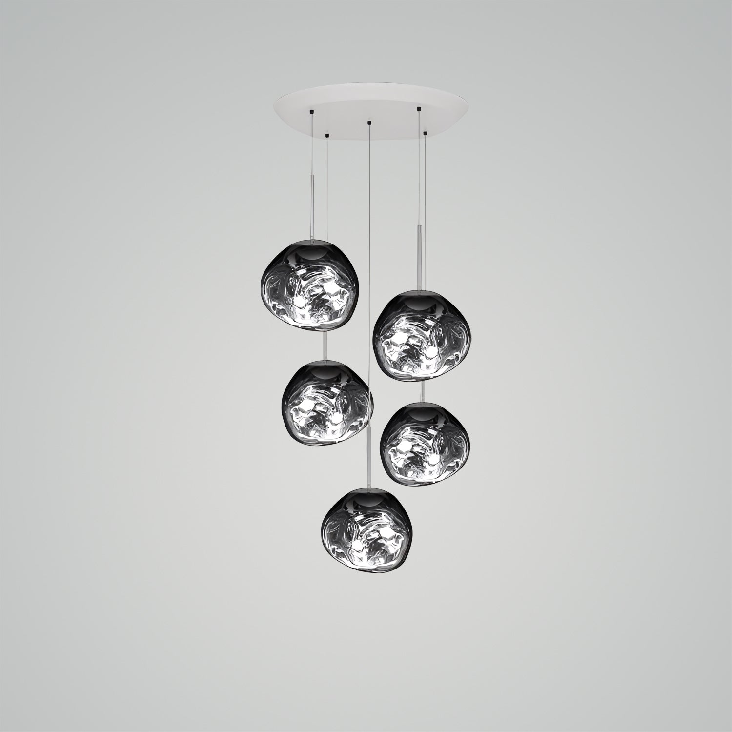 Melt Mini LED Smoke Round Pendant System