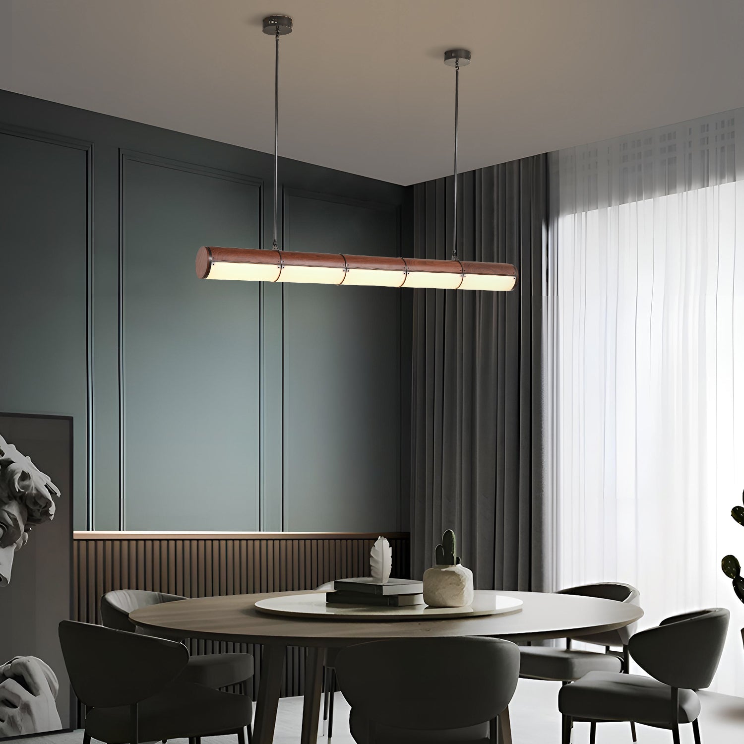 Woody Endless Straight Pendant Light
