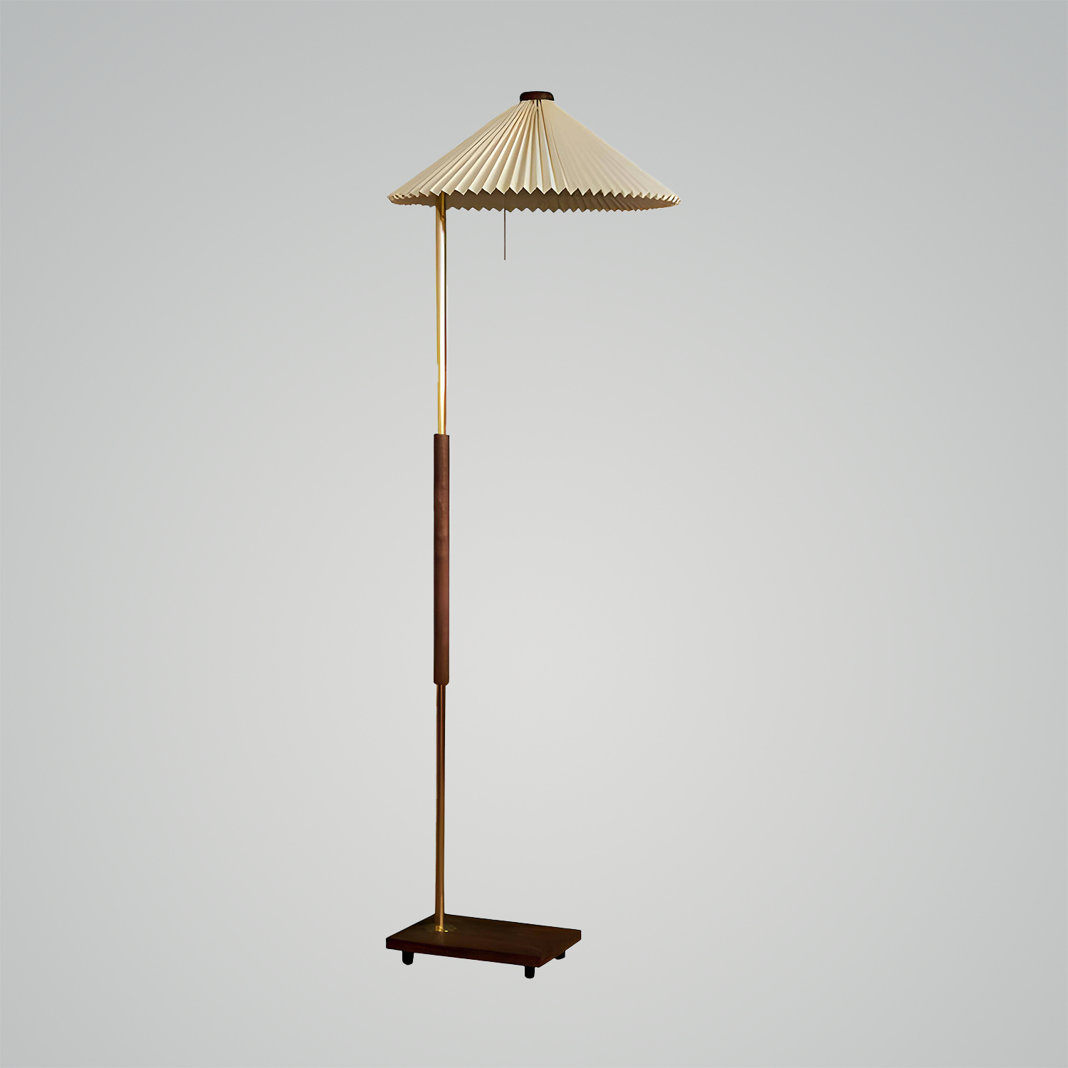 Classic Walnut Elegance Floor Lamp