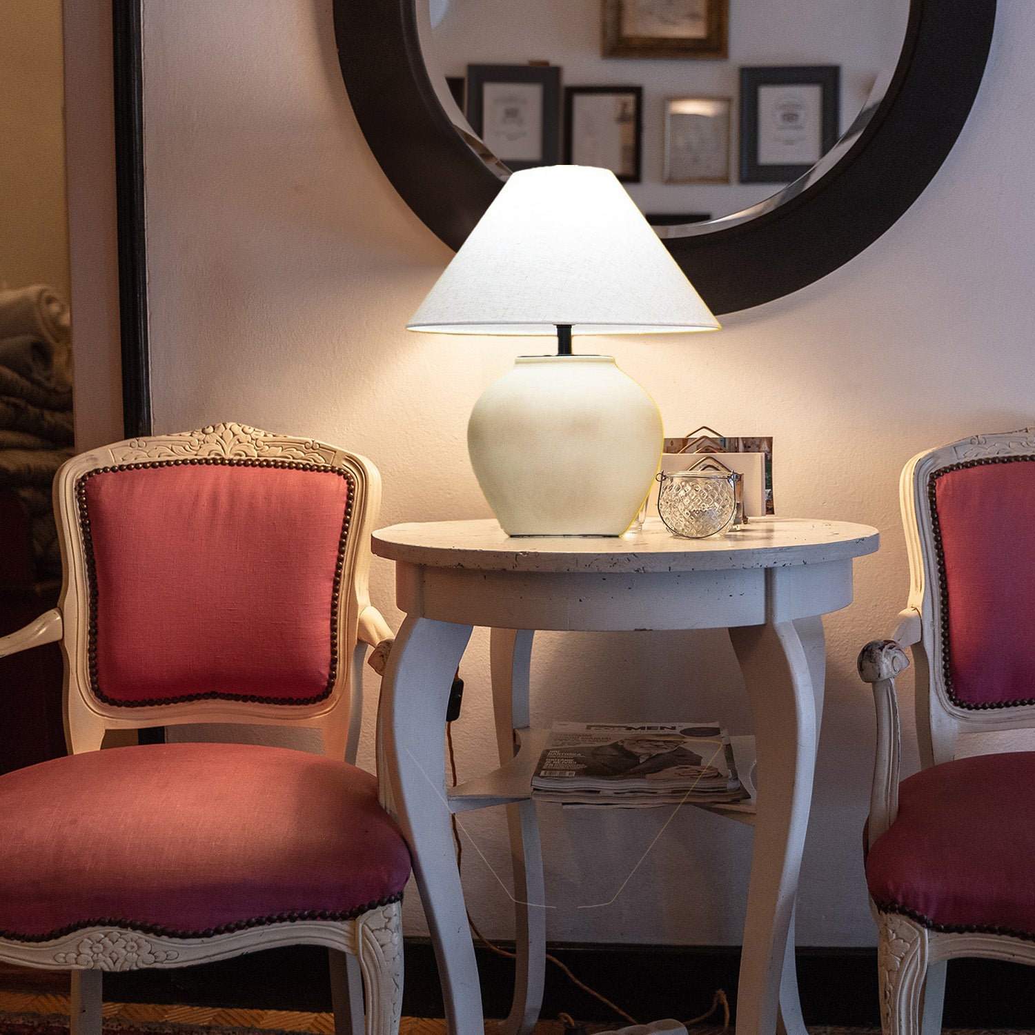 Retro Ceramic Jar Table Lamp