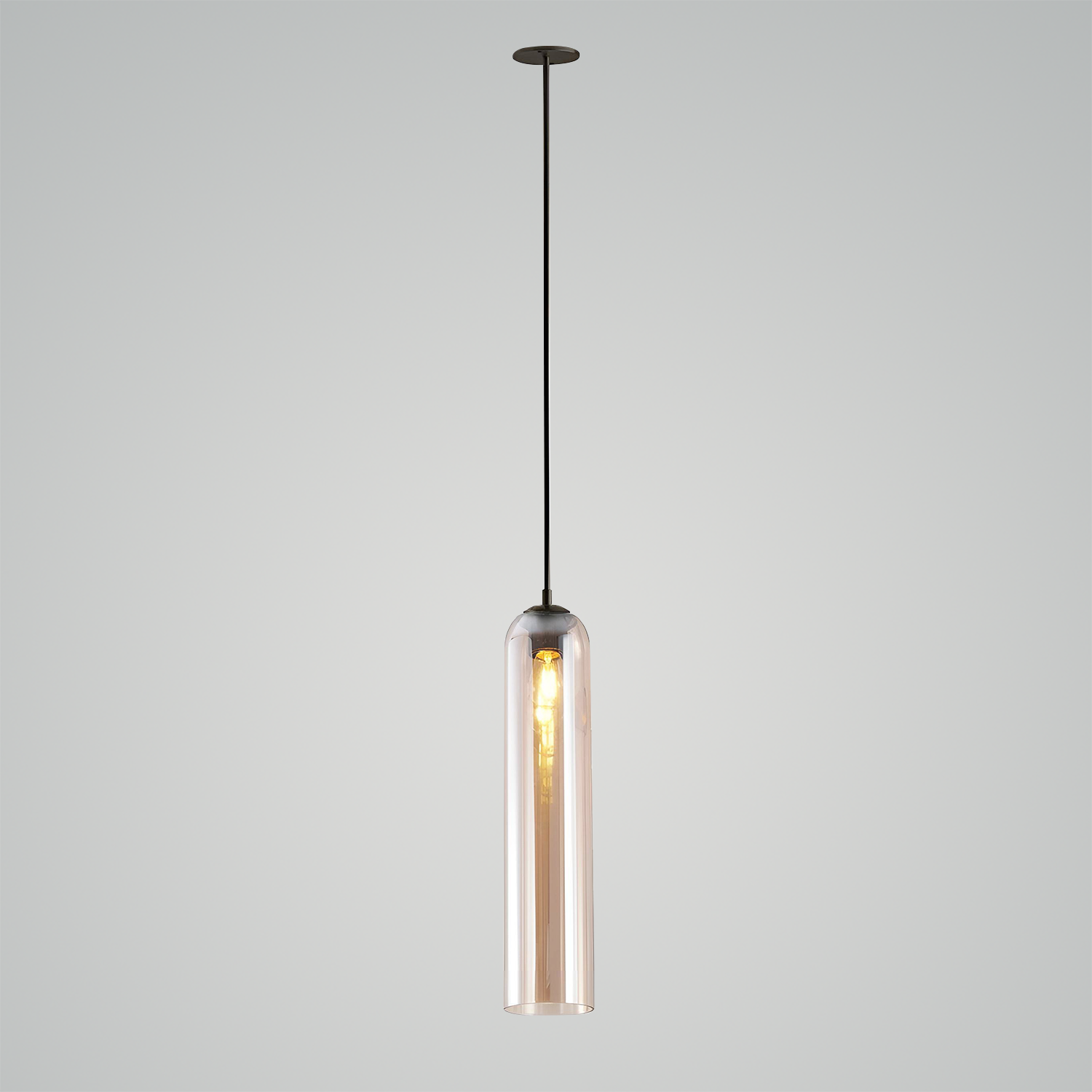 Long Tube Glass Pendant Light