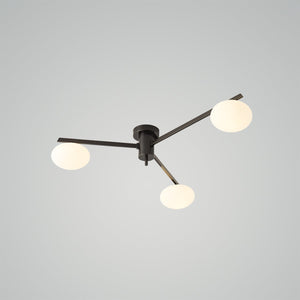 3Heads ∅33.5″ X H7.1″ / ∅85cm X H18cm- Black White