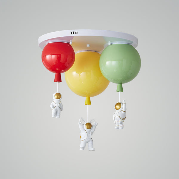 Astronaut Glossy Balloon Ceiling Lamp