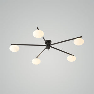 5Heads ∅43.3″ X H7.1″ / ∅110cm X H18cm-  Black White