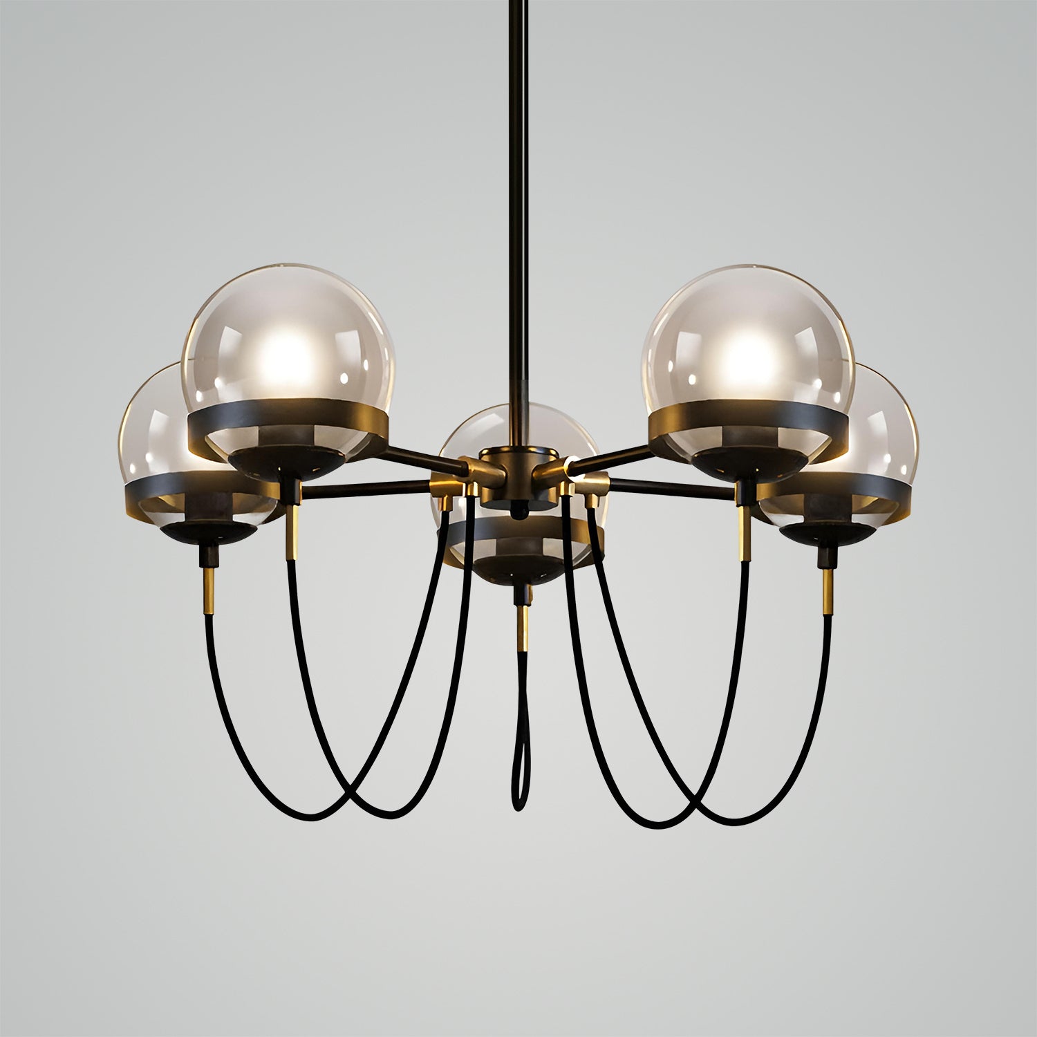 Glass Ball Chandelier