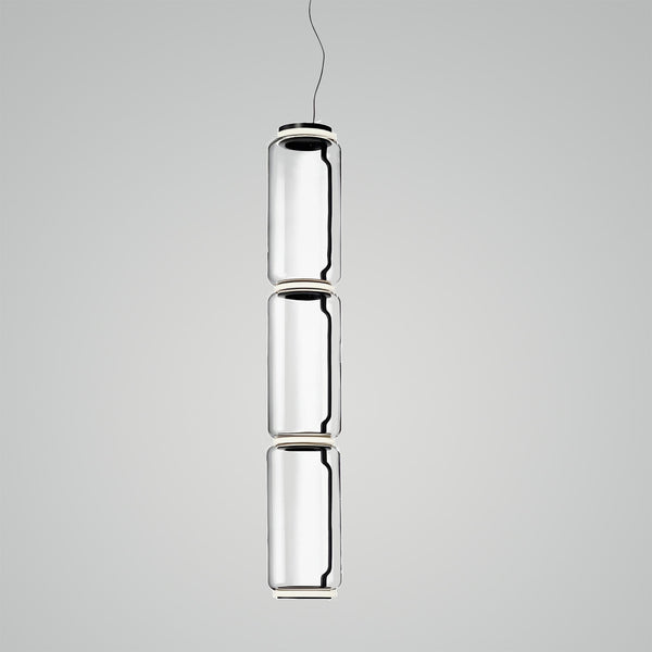 Cylindrical Glass Pendant Light