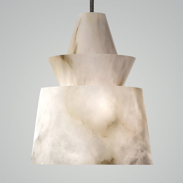 White Alabaster Pendant Light