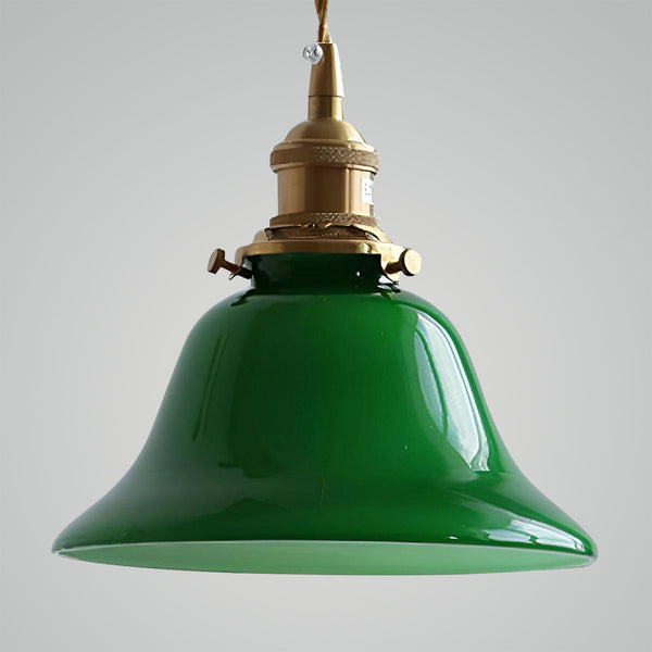 Green Bell Pendant Light