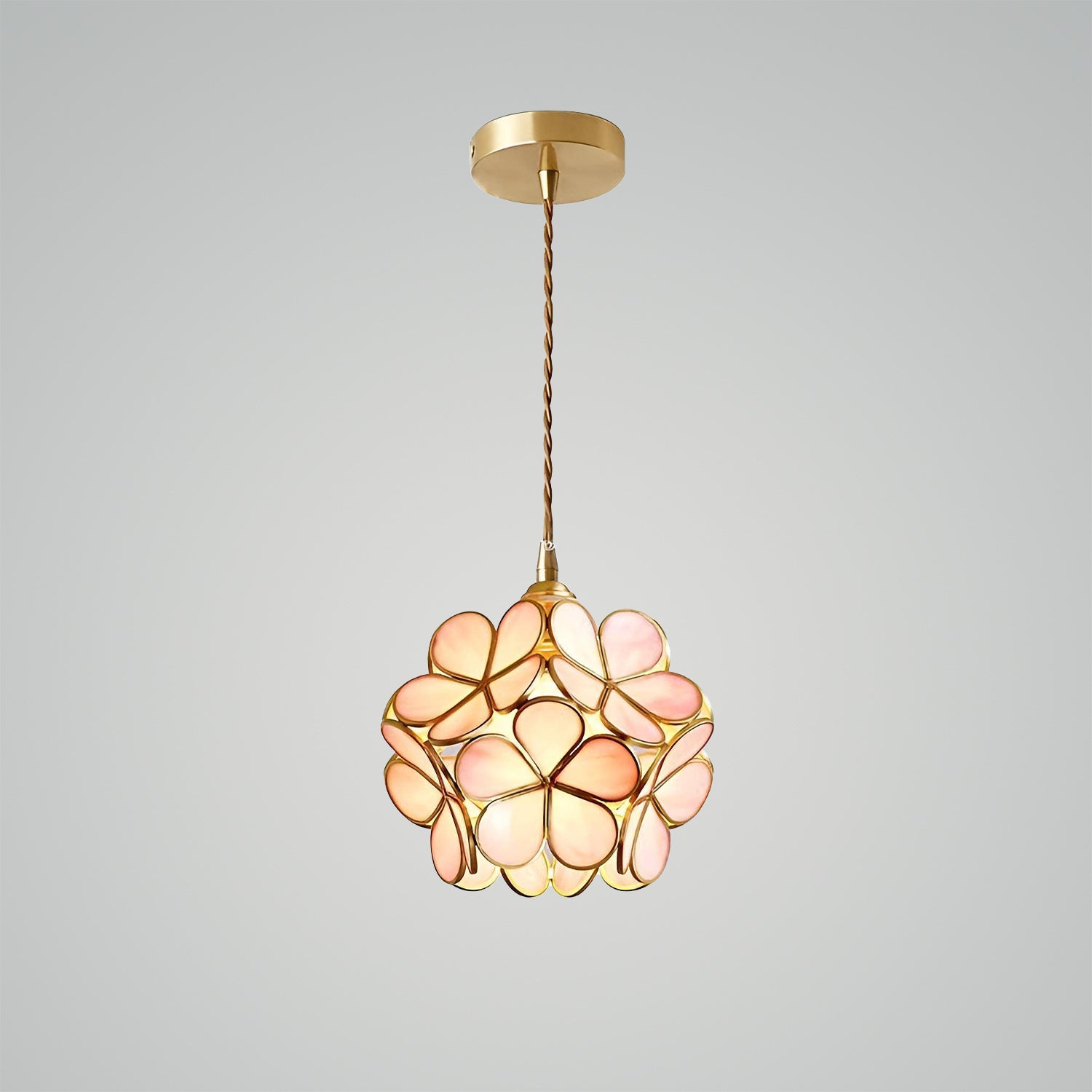 Glass Petal Pendant Light