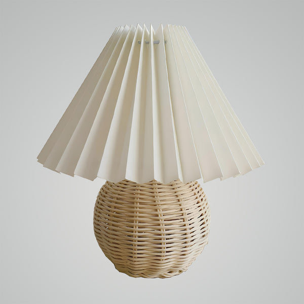 Rattan Pleated Table lamp