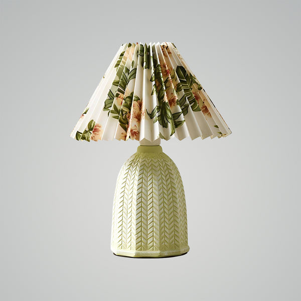 Vintage Pleated Table Lamp