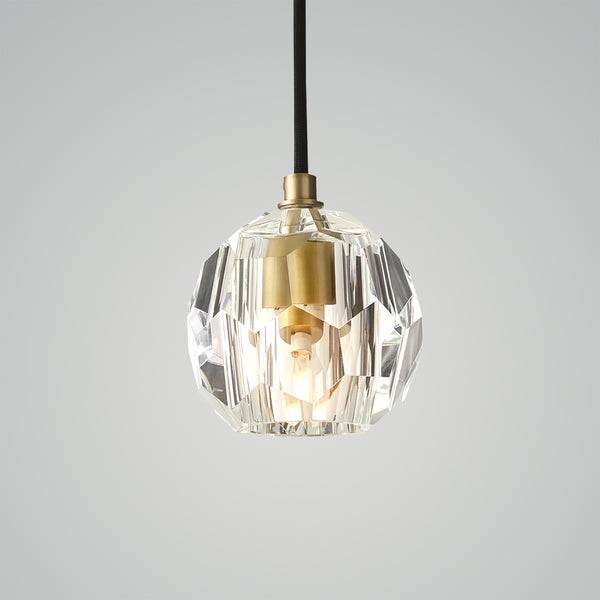 Boule De Cristal Clear Glass Cord Pendant Light