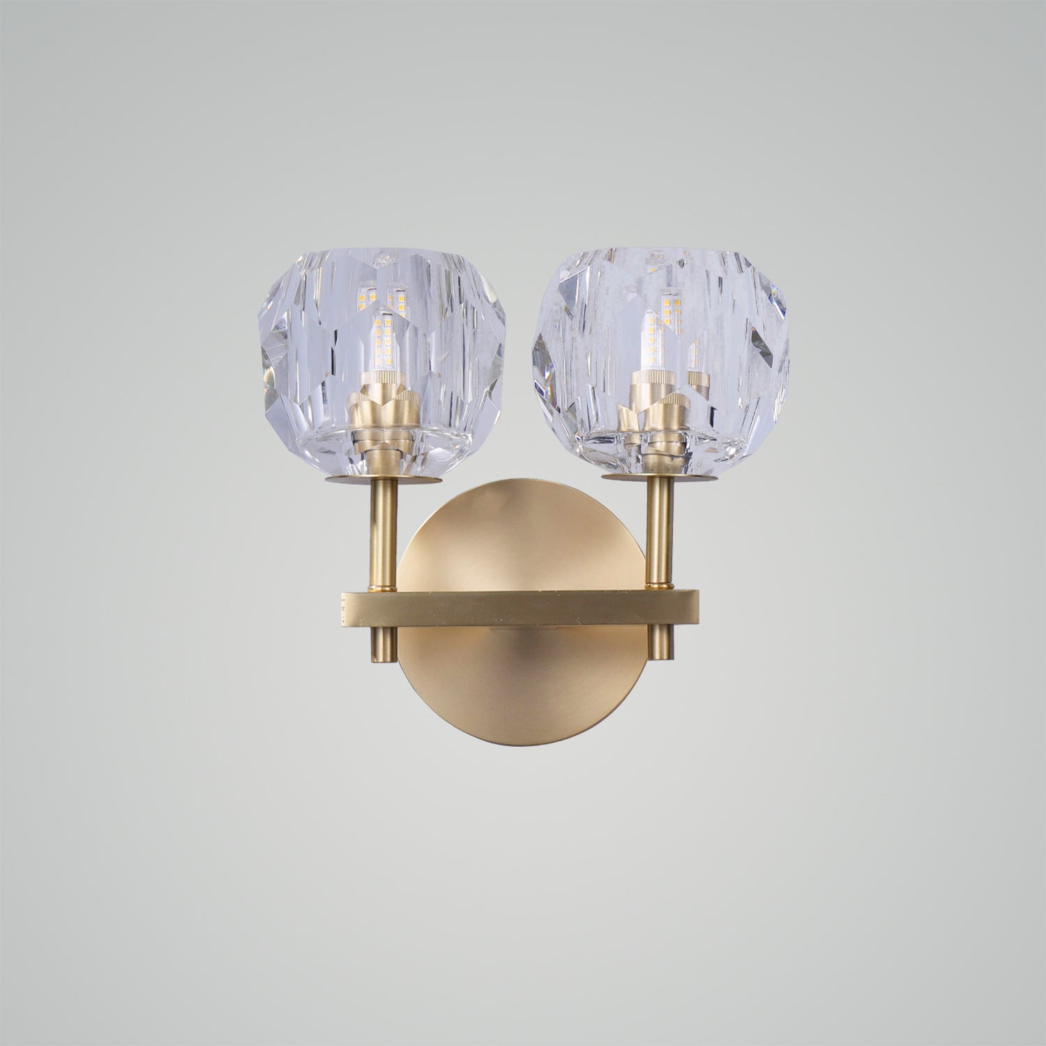 Boule De Cristal Clear Glass Sconce