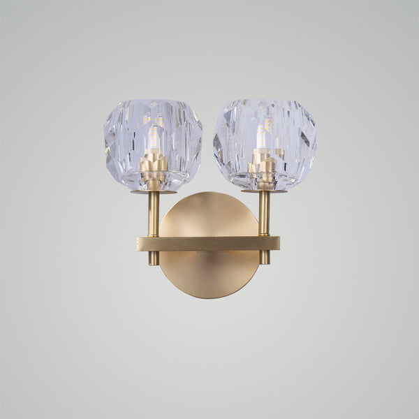 Boule De Cristal Clear Glass Sconce