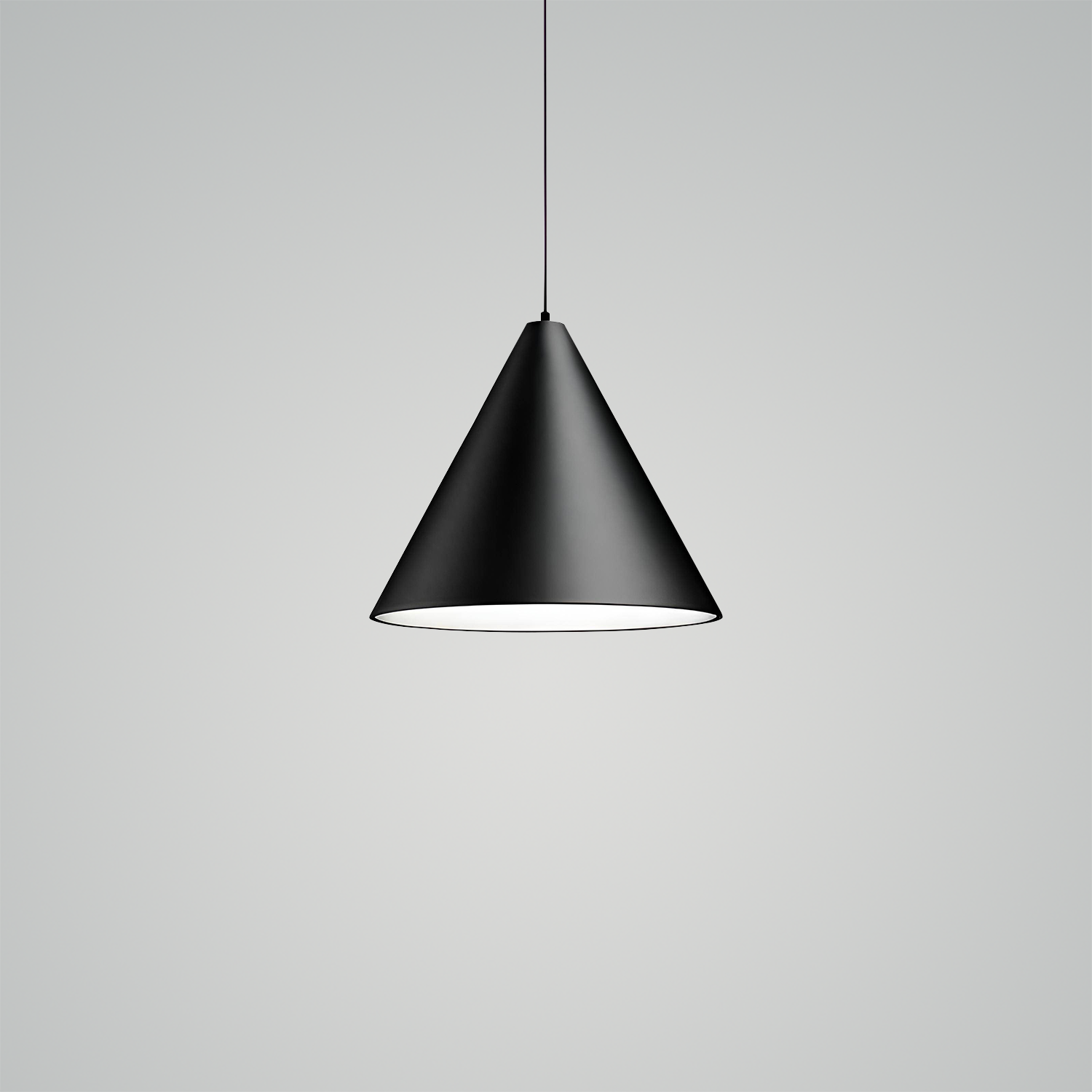 String Light - Modern Noir Cone Pendant Light