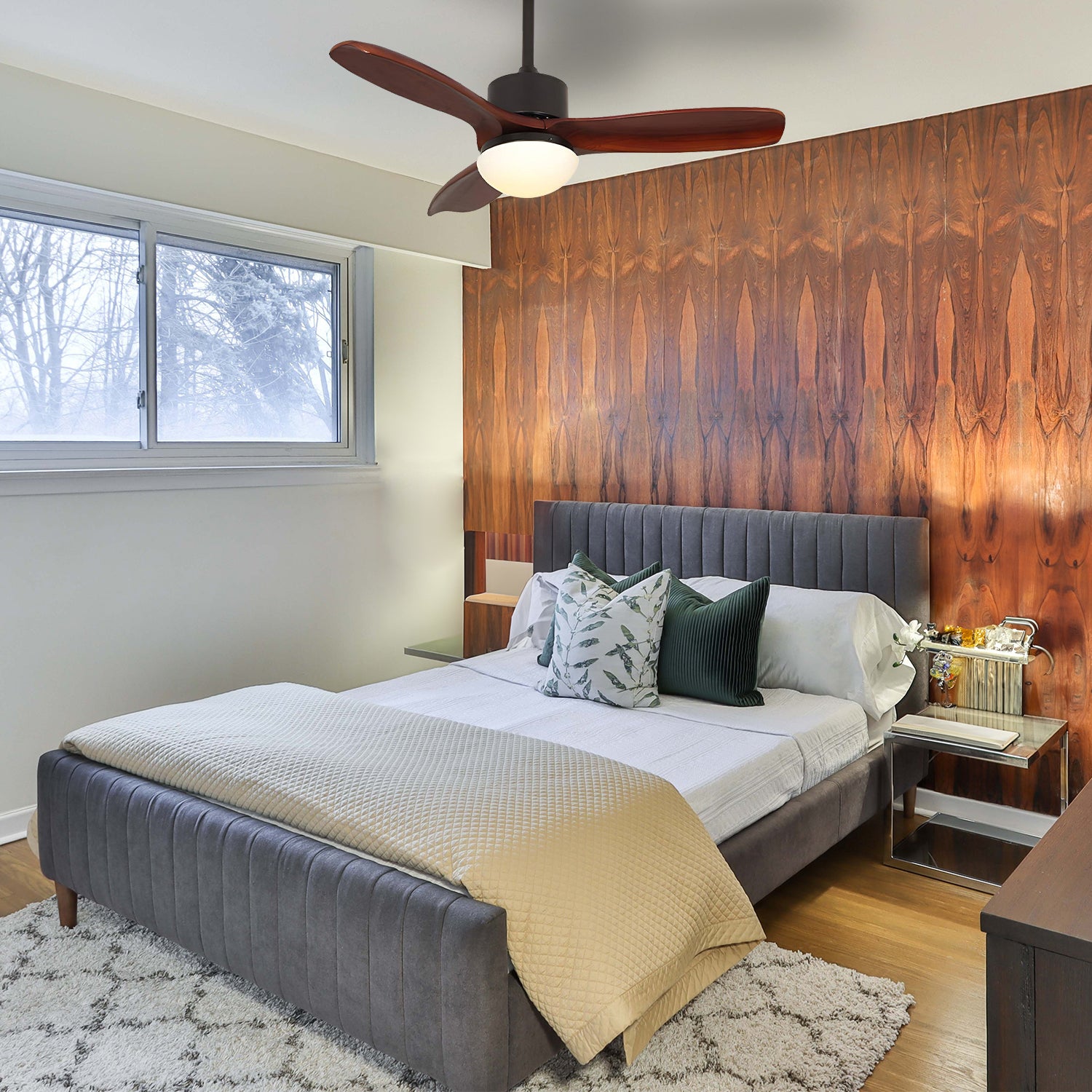 AeroBreeze Timber Trio Fan Light
