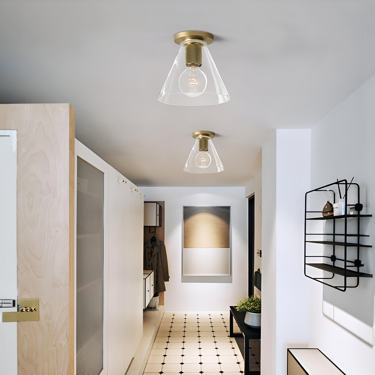 Simple Style Flush Mount Light
