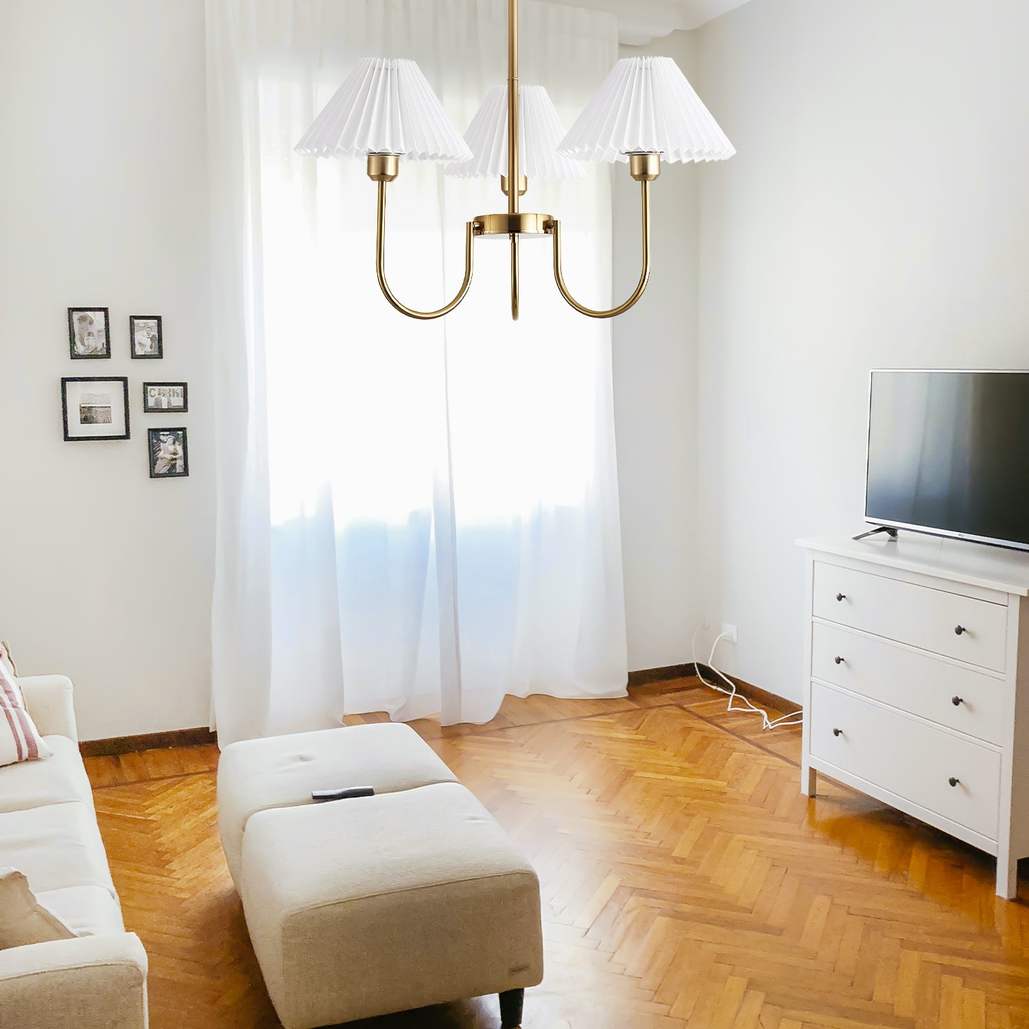 Lenore Pleated Chandelier