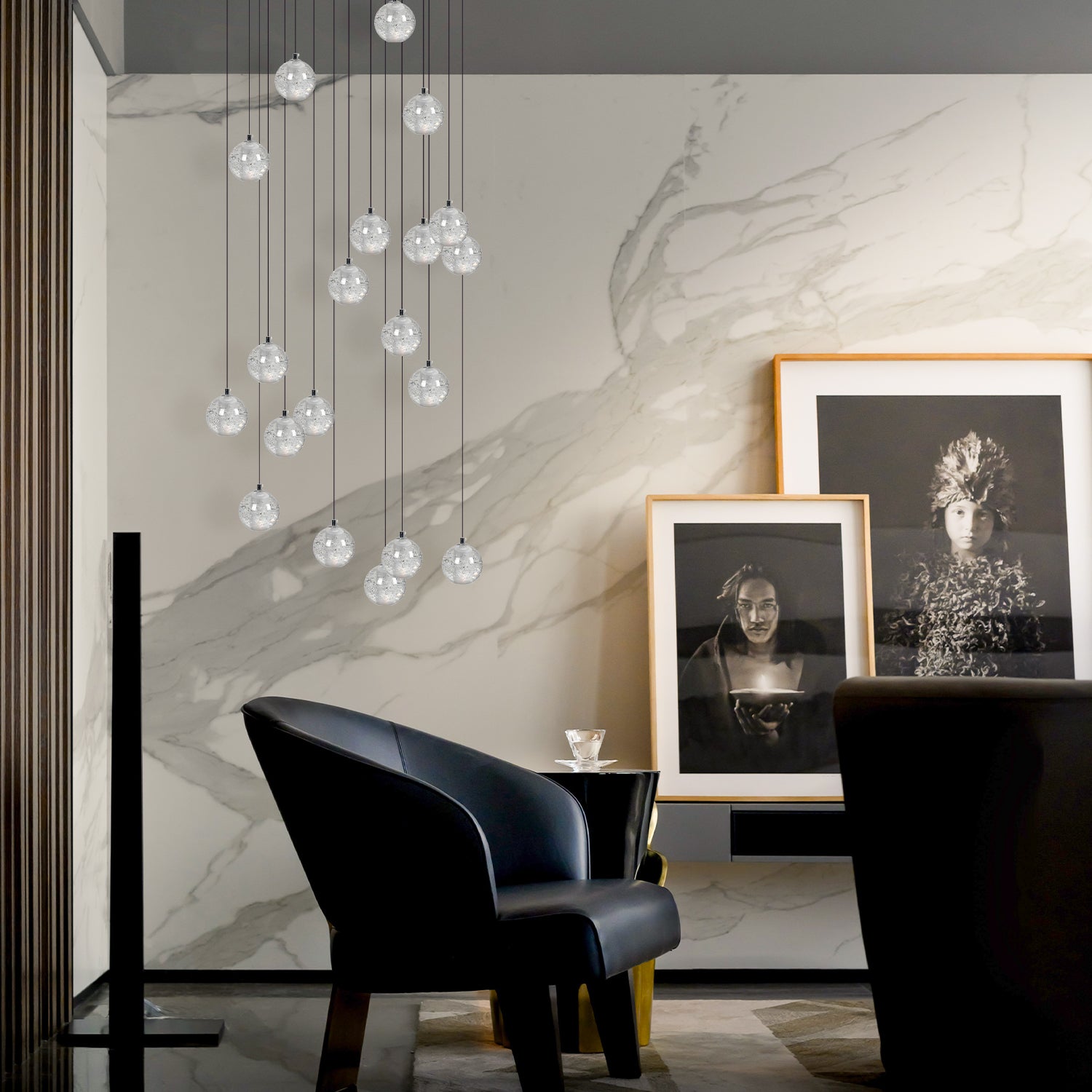 Ethereal Raindrop Glass Pendant Light