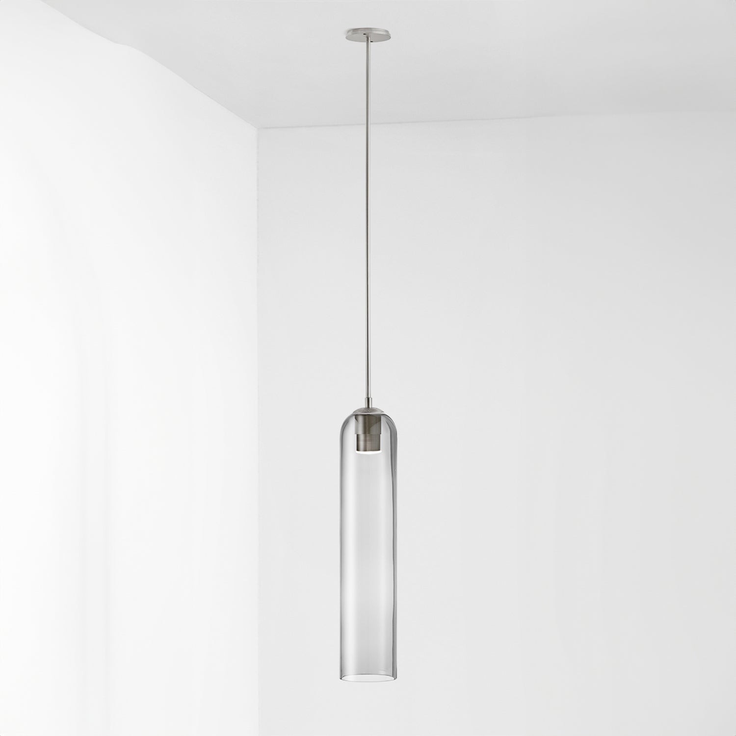 Long Tube Glass Pendant Light