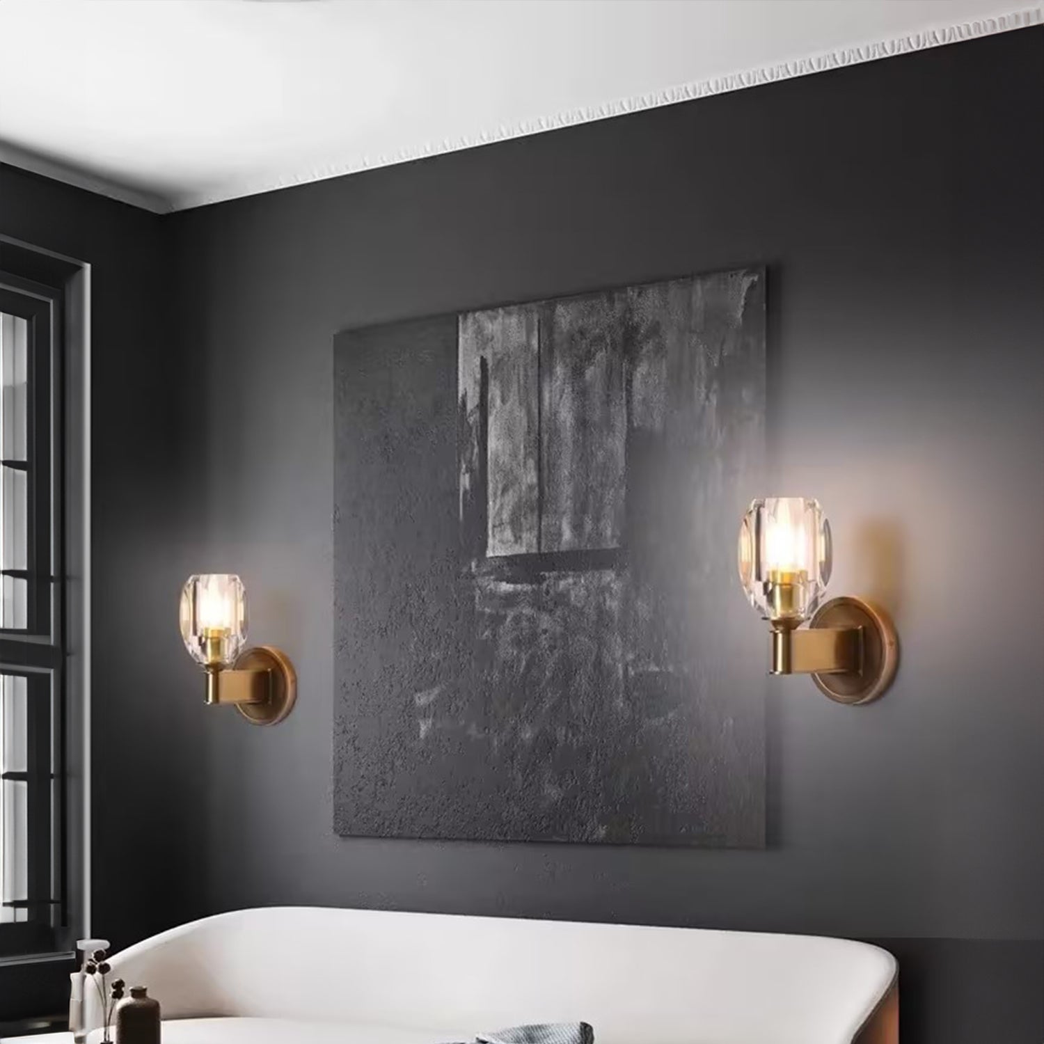 Diamond Crystal Sconce
