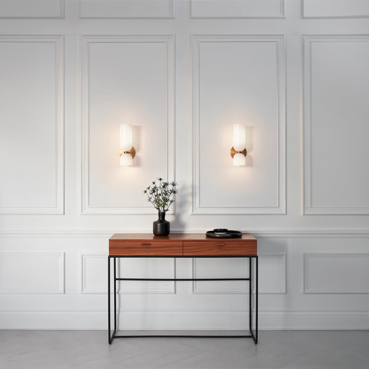 EDIE Sconce - Alabaster Glow Dual Wall Sconce