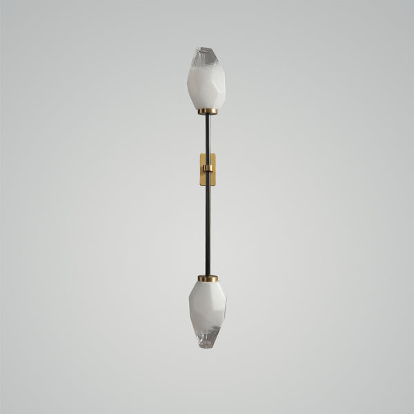 Rock Glass ADA Dual Wall Sconce