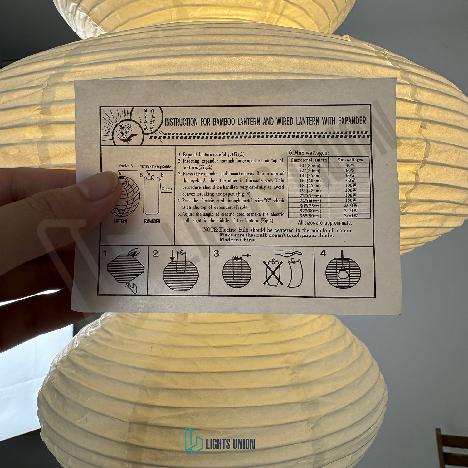 Akari 33N Pendant Swag Light