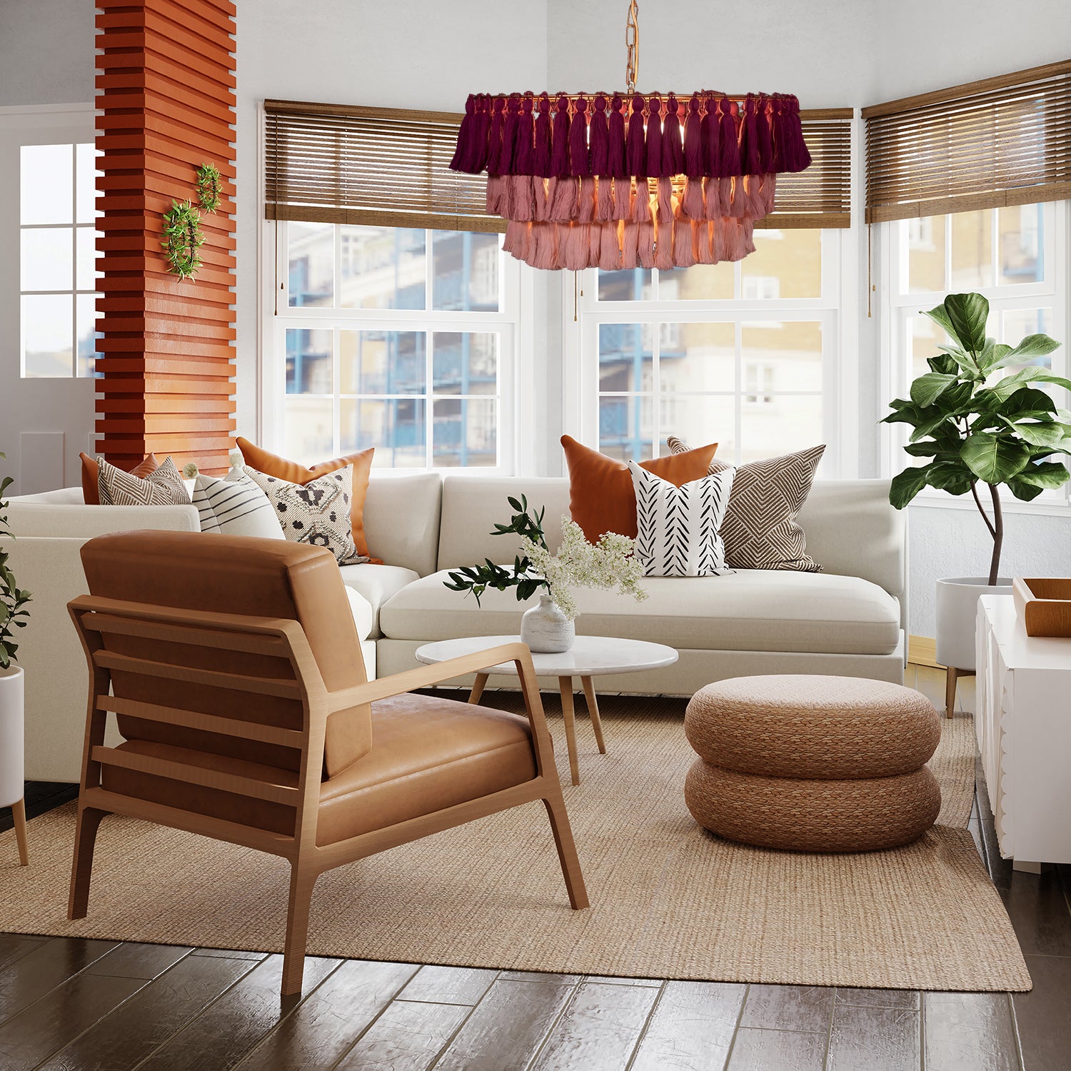 Fela Tassel Chandelier