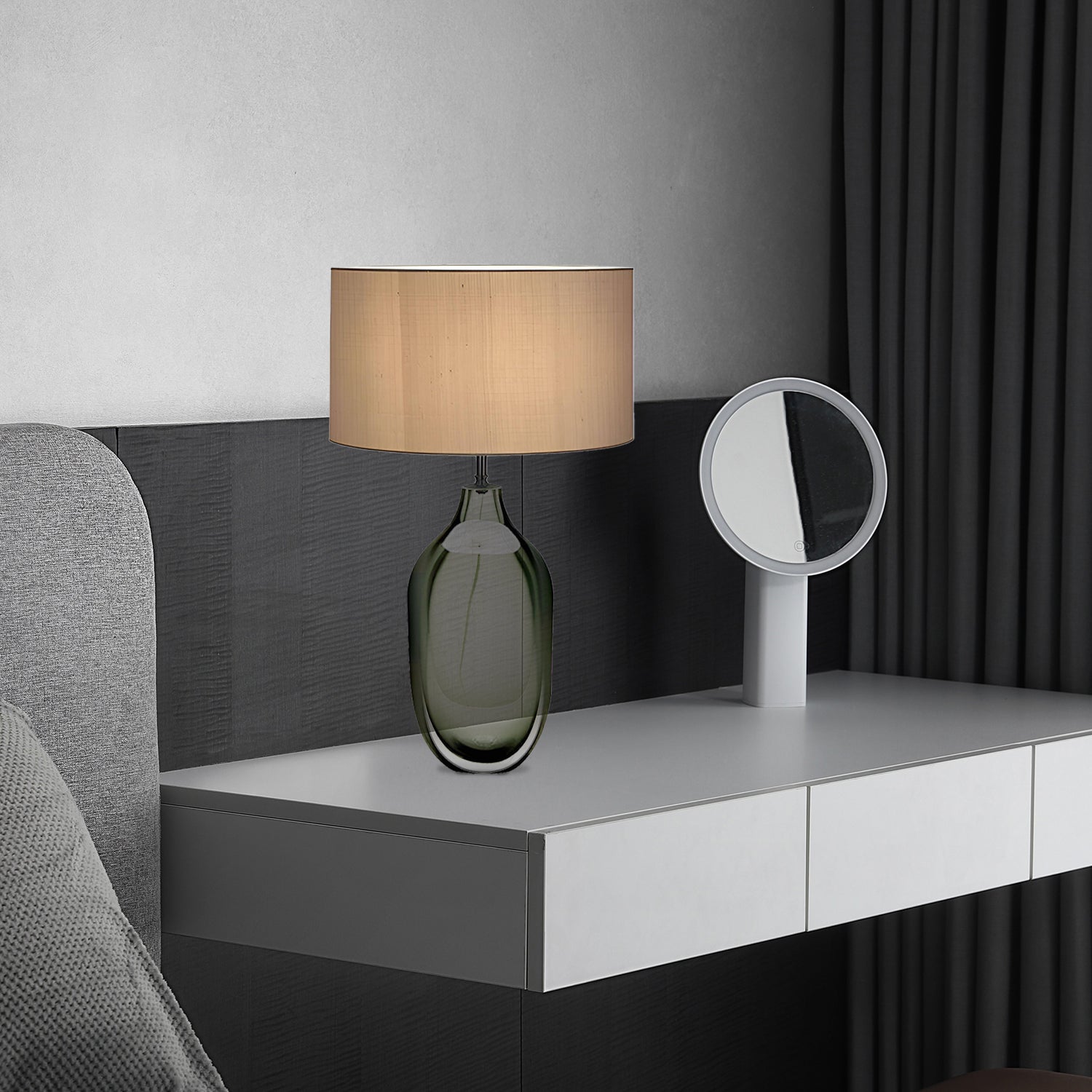 Glazed Crystal Table Lamp