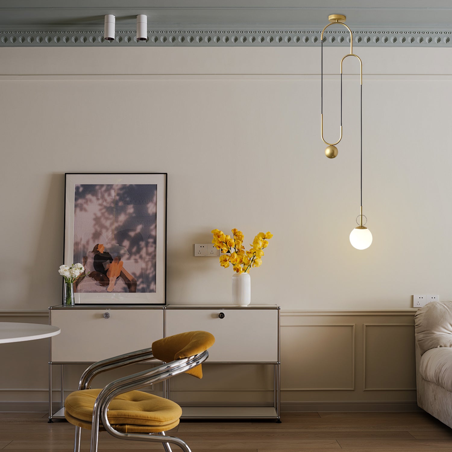 Glass Ball Pendant Lamp