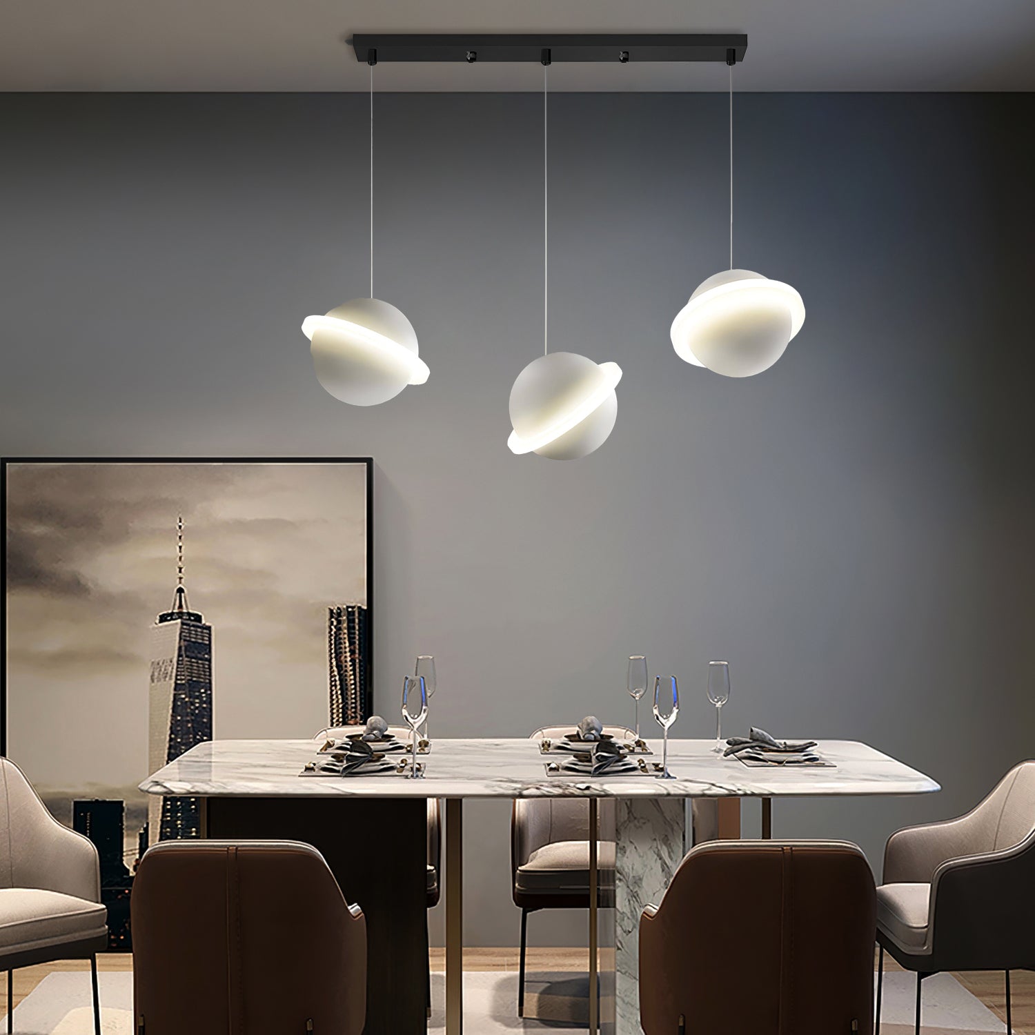 Jupiter Ring Pendant Light